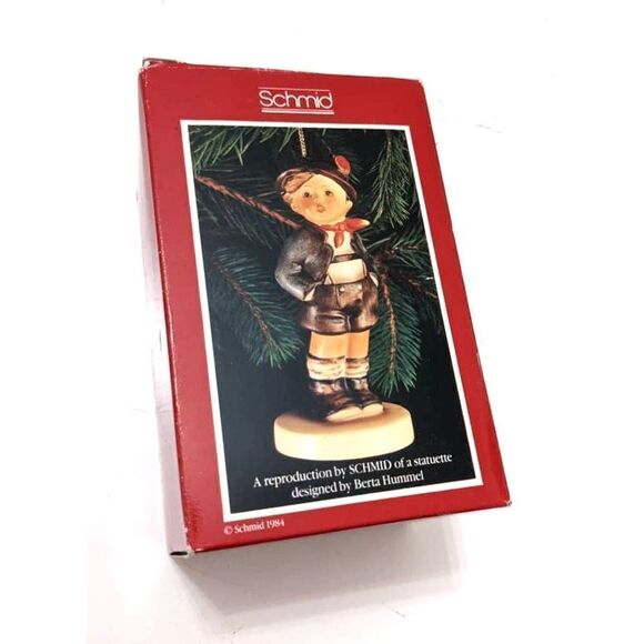 Schmid Statuette Figure Designed By Berta Hummel AlpineBoy Reproduction Ornament - Picture 1 of 4